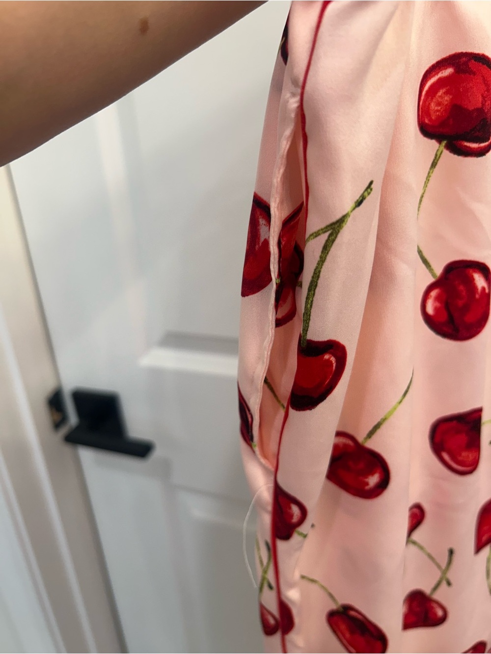 Victoria's Secret Pink Cherry-Print Long-Sleeve Pajama Set - Picture 8 of 10